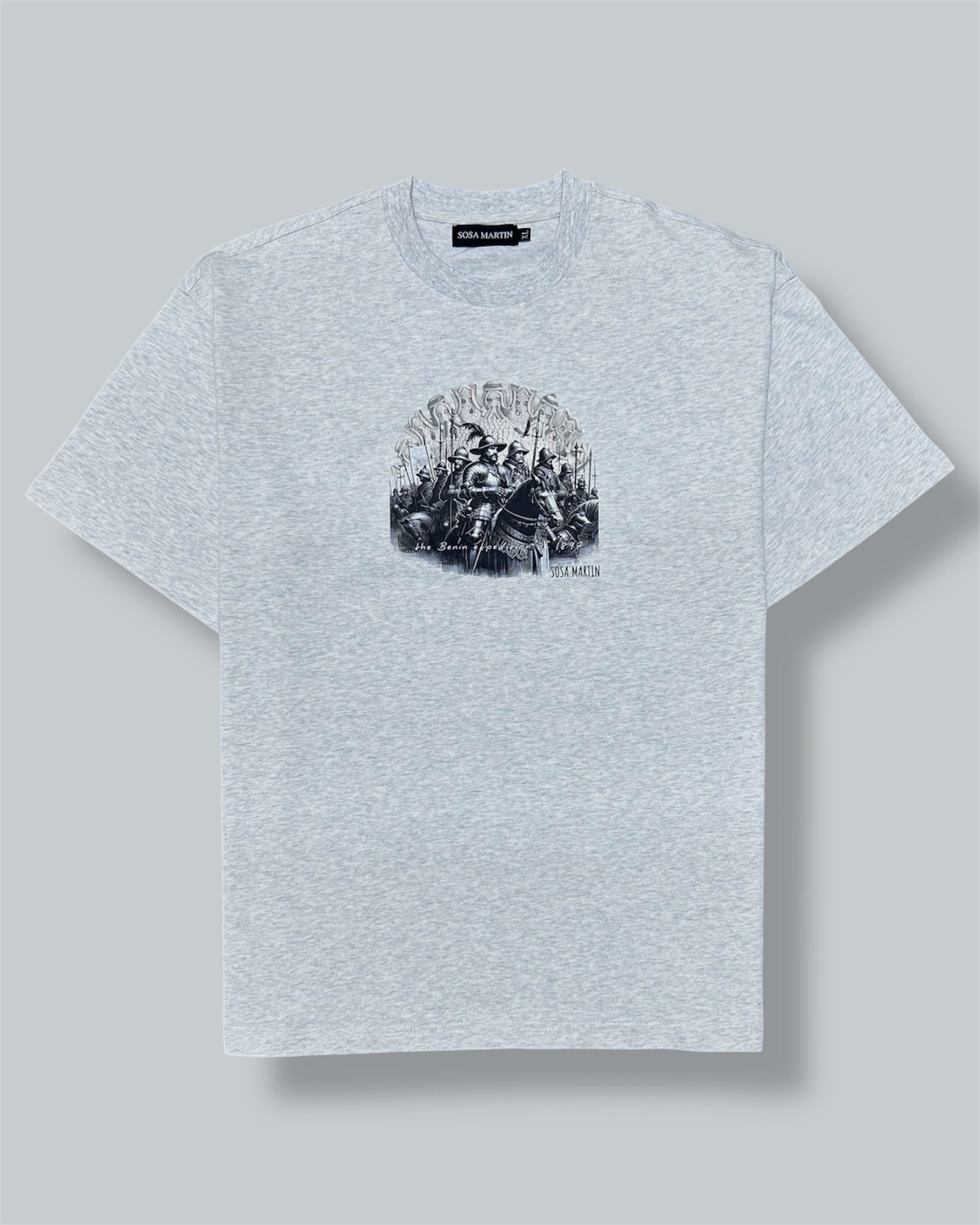 Benin Legacy Tee Oat ash