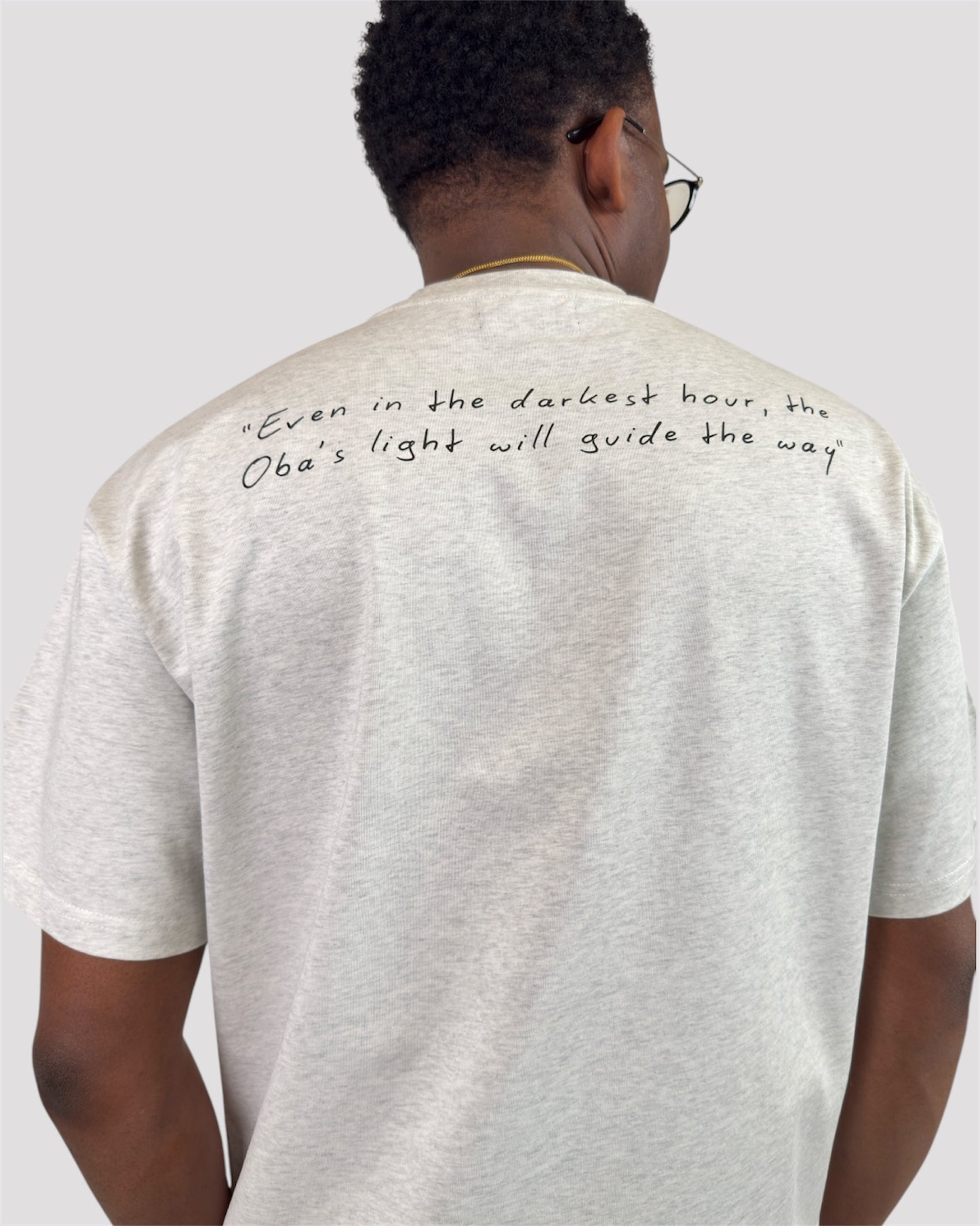 Benin Legacy Tee Oat ash