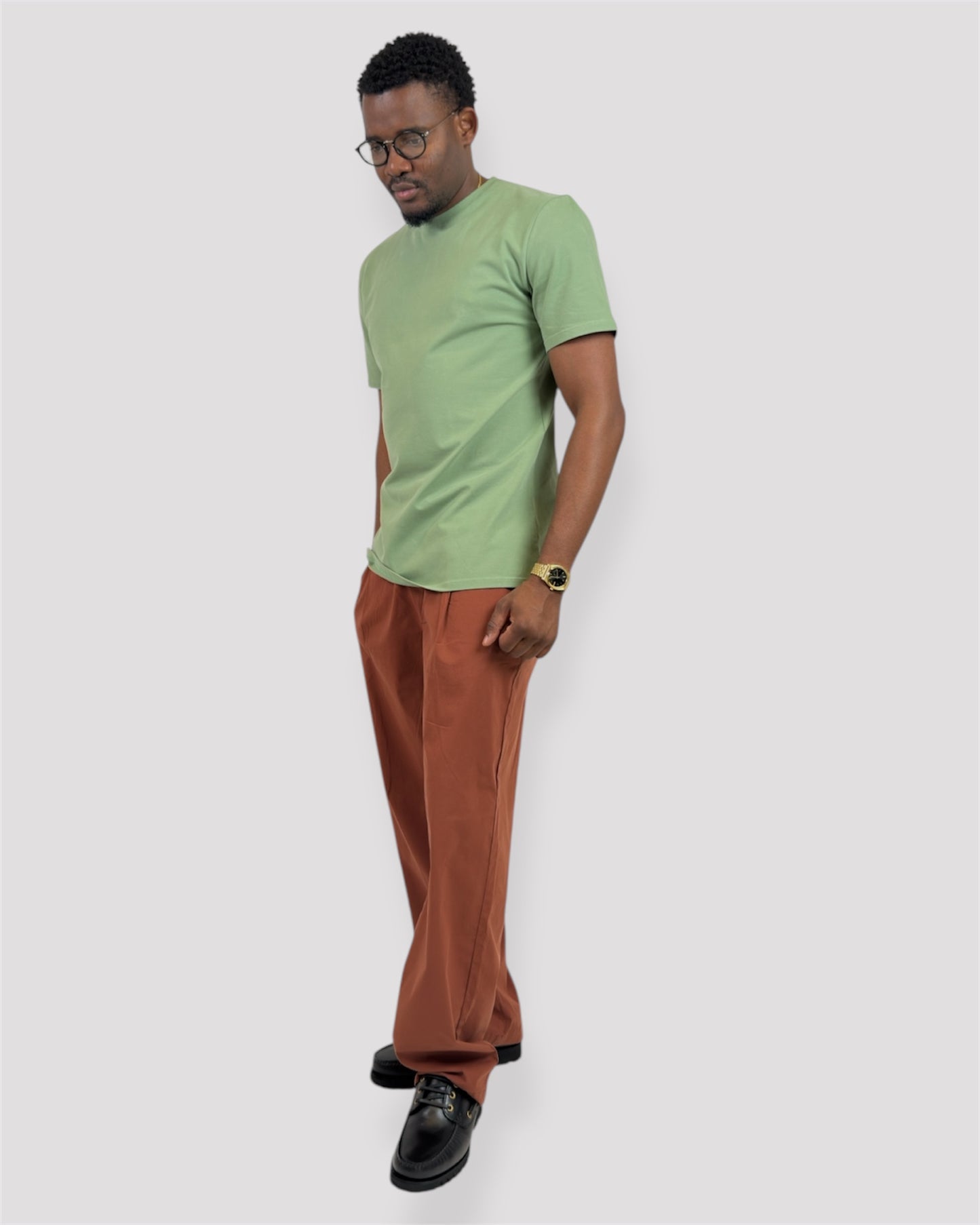 Luxe Essential Tee – Lime Green Edition