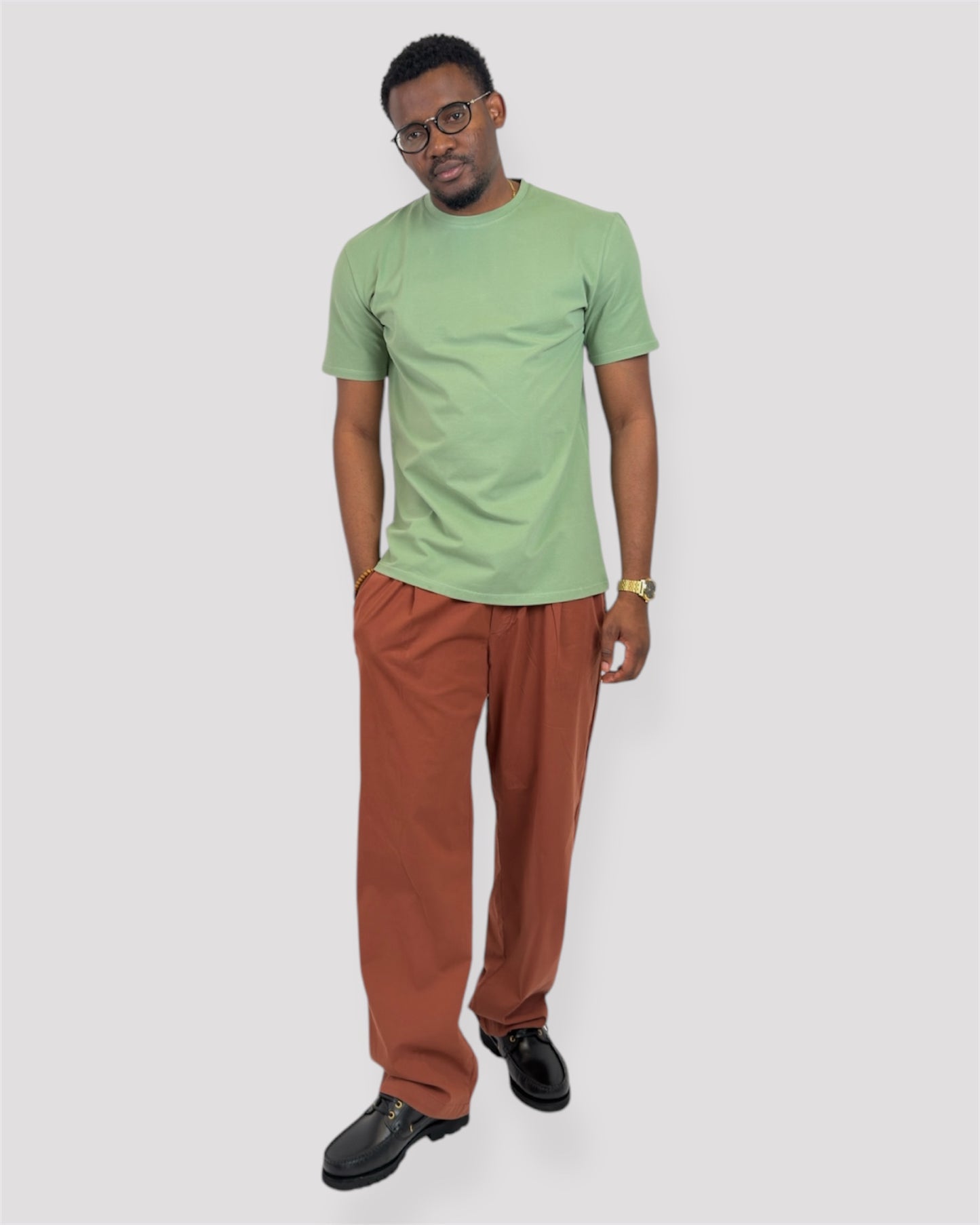 Luxe Essential Tee – Lime Green Edition