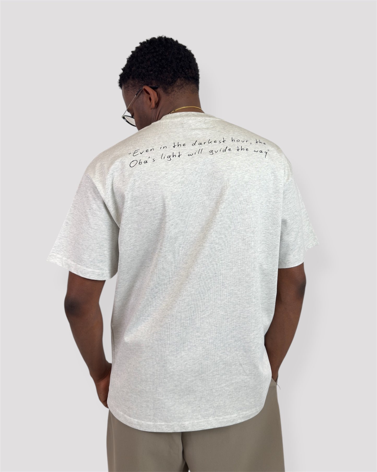 Benin Legacy Tee Oat ash