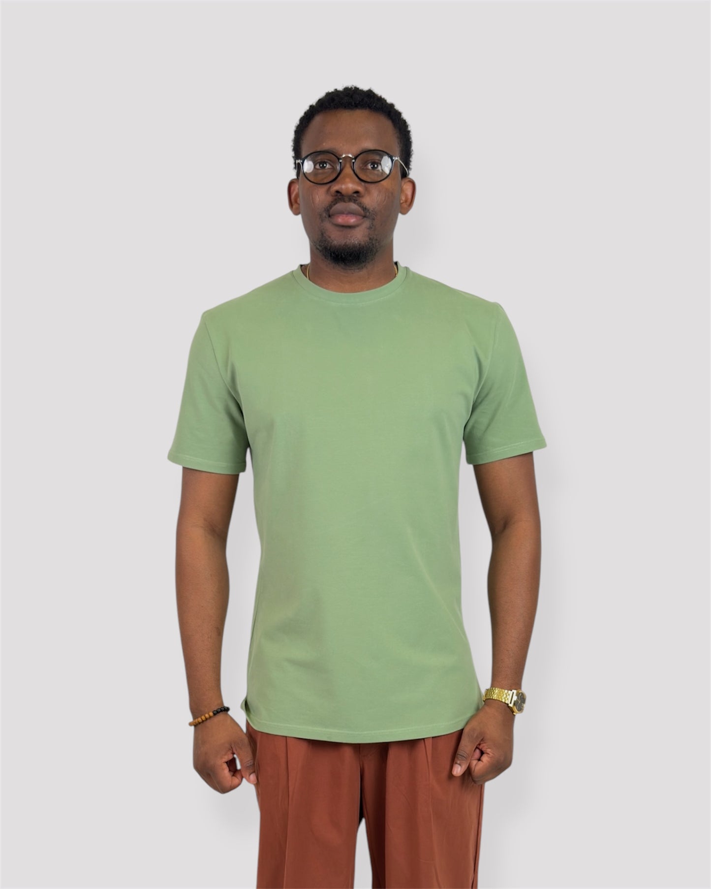 Luxe Essential Tee – Lime Green Edition