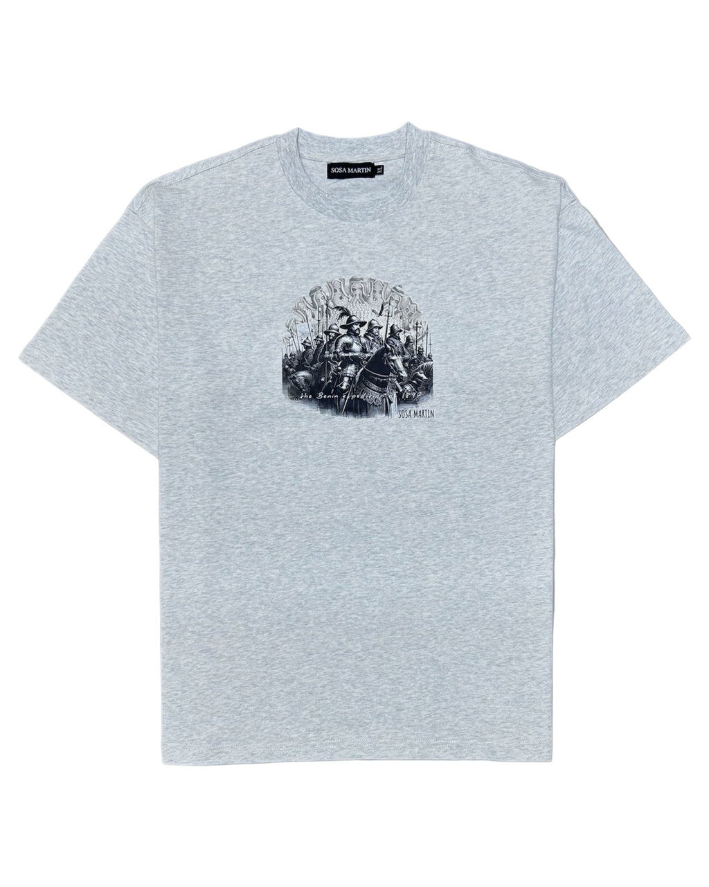 Benin Legacy Tee  Oat ash