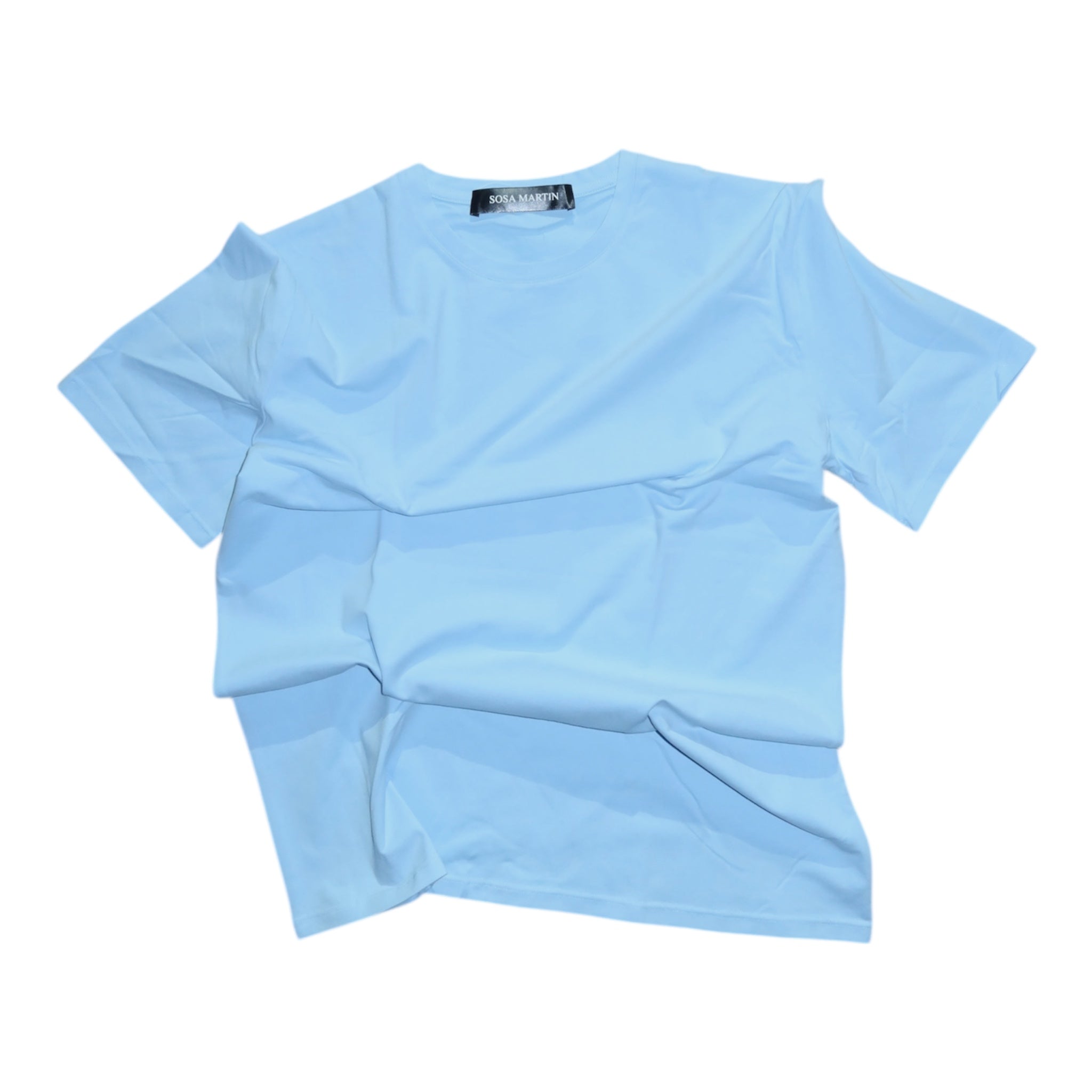 Luxe Essential Tee – Light Blue Edition