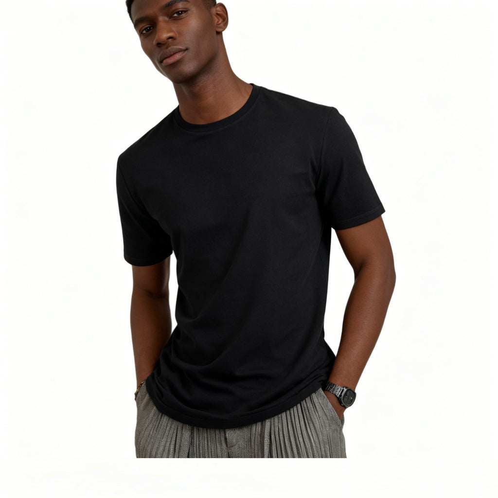Luxe Essential Tee – Black Edition