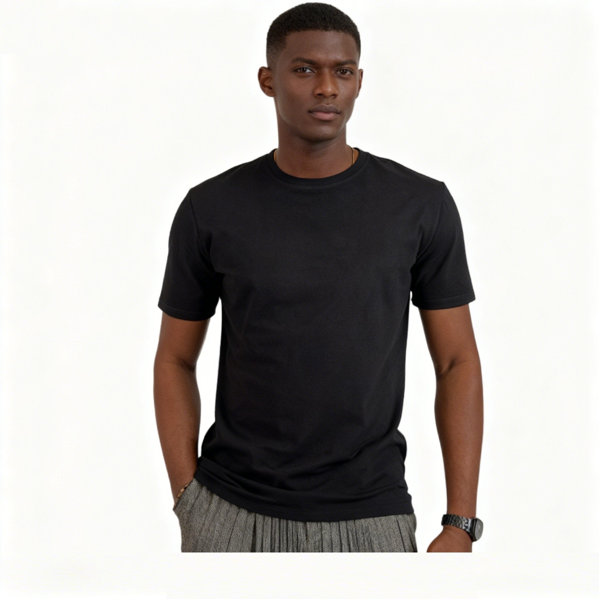 Luxe Essential Tee – Black Edition