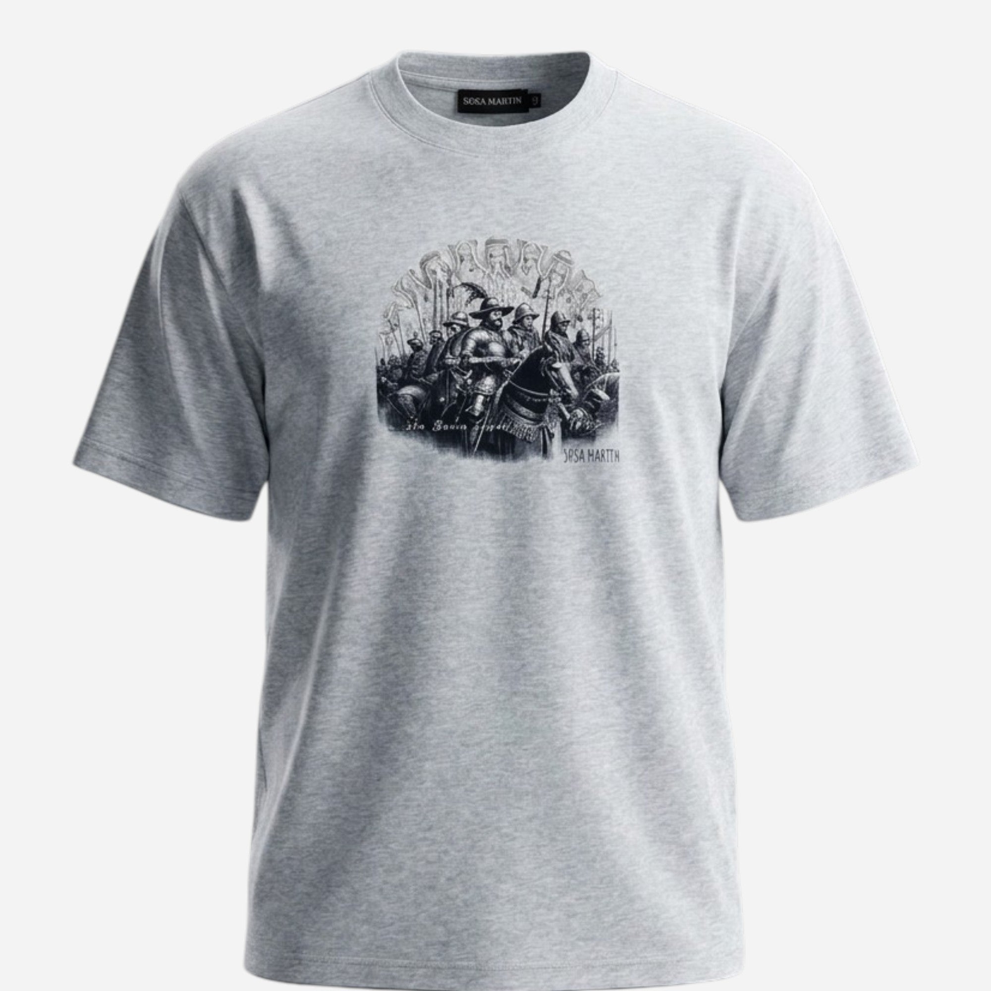 Benin Legacy Tee  Oat ash